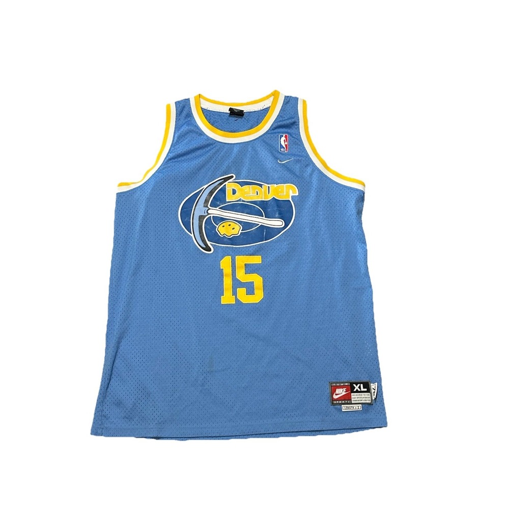 Vintage DENVER NUGGETS CARMELO ANTHONY NIKE JERSEY‎ Sewn 1976 Throwback Dunk XL